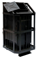 Банная печь с закрытой каменкой в Слониме