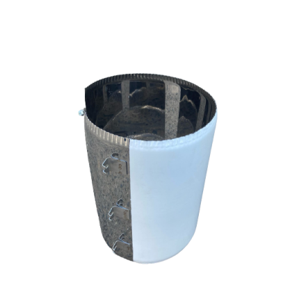 Хомут стяжной усиленный, нерж. ст. 430 в Слониме