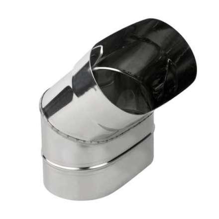 Колено овал. сечения (Отвод) 45 из нерж. ст. 430-1,0 мм,  горизонт. купить в Слониме