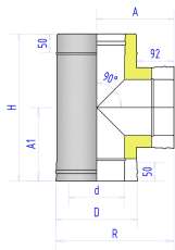 Сэндвич-тройник 2ТР Феникс 90° в Слониме