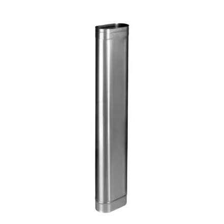 Труба овал. сечения (вставка) L-1000 мм из нерж. ст. 430-0,8 мм купить в Слониме