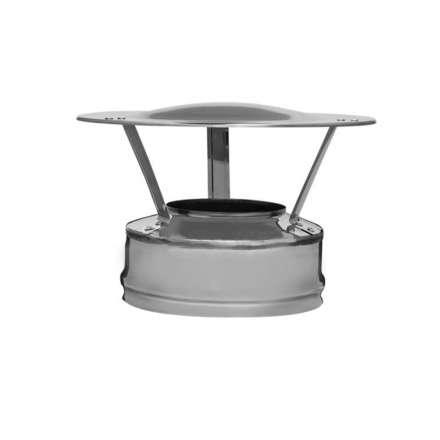 Зонт-оголовок плоский из нерж. ст. 430-430 0,5-0,5 мм, утепл. 50 мм купить в Слониме