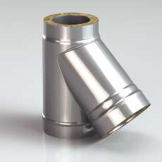 Сэндвич-тройник 45 из нерж. ст. 304-430 0,5-0,5 мм, утепл. 30 мм купить в Слониме