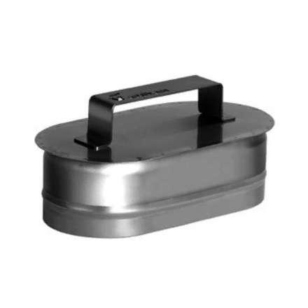 Заглушка овальная с ручкой из нерж. стали 304-0,5 мм купить в Слониме