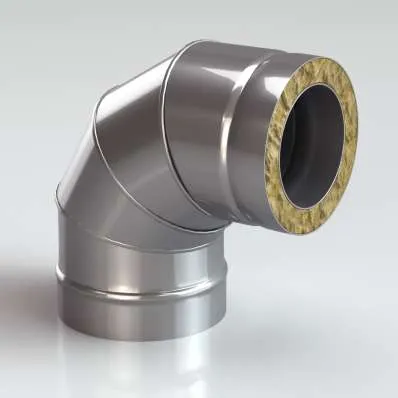 Сэндвич-Колено (Отвод) 90 AISI 430/0,8 мм, изол. 50 мм купить в Слониме