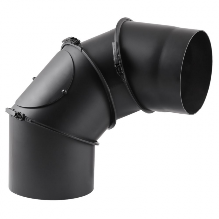 Дымоходное колено (отвод) KAISER PIPES (2мм) 4-сегментное, поворотное 180° в Слониме