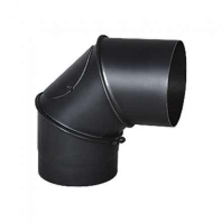 Дымоходное колено (отвод) KAISER PIPES (2мм) трёх-сегментное, поворотное 90° в Слониме