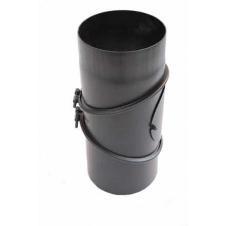 Дымоходное колено (отвод) KAISER PIPES (2мм) трёх-сегментное, поворотное 90° в Слониме