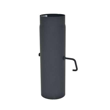 Труба с шибером 500 мм КПД ЧЕРНЫЙ фото в Слониме