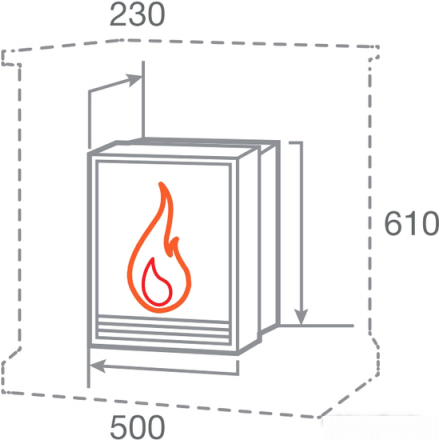 Электрокамин RealFlame FOBOS-S LUX BR в Слониме