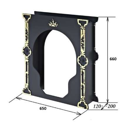 Портал Царь-печи средний стальной в Слониме