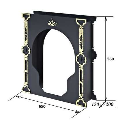 Портал Царь-печи малый стальной в Слониме