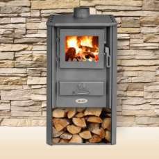 Печь-камин Blist Oganj LM стальная дверца красная фото в Слониме
