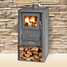 Печь-камин Blist Oganj LM стальная дверца красная фото в Слониме