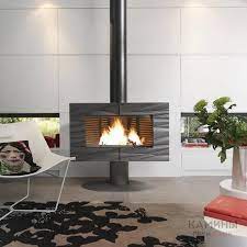 Купить Печь-камин Invicta Symphonia в интерьере чугунная в Слониме в Слониме