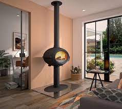 Купить Печь-камин Invicta Brio в интерьере чугунная в Слониме в Слониме