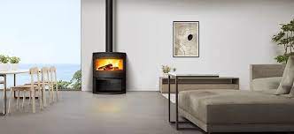 Купить Печь-камин Invicta Calcias в интерьере чугунная в Слониме в Слониме