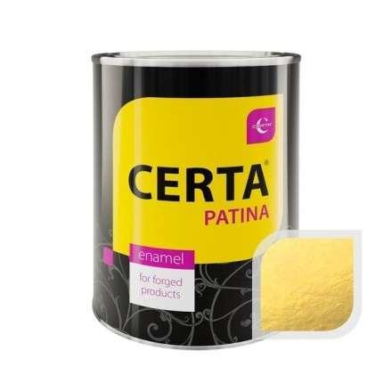 Термостойкая краска CERTA Патина Золото 0,08 кг купить в Слониме