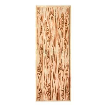 Дверь глухая из цельного массива Озорной Дед 1900x700 липа Класс А коробка из сосны в Слониме