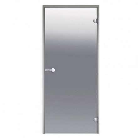 Дверь для бани стеклянная Harvia 7/19 коробка алюминий, стекло сатин в Слониме