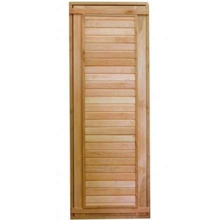 Дверь для бани ComfortProm 800x1900 ольха деревянная глухая с фольгой в Слониме