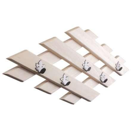 Вешалка Ромб с 5-ю железными кленовыми крючками в Слониме