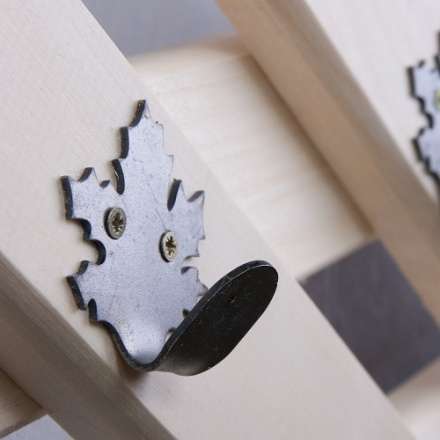 Вешалка Ромб с 5-ю железными кленовыми крючками в Слониме