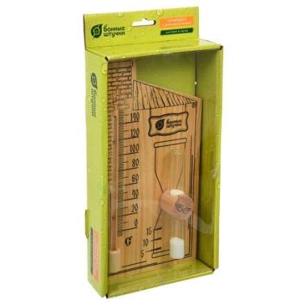 Термометр с песочными часами для бани и сауны 18036 в Слониме