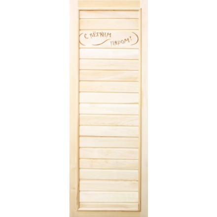 Дверь для бани Doorwood Вагонка Эконом 1850х750 мм (липа, без петель) в Слониме