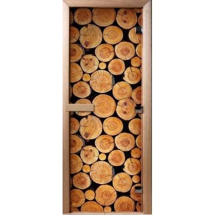 Дверь для сауны Doorwood с фотопечатью A043 1900x700 в Слониме