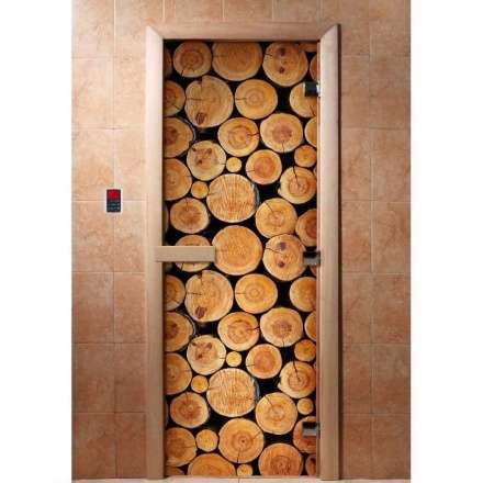 Дверь для сауны Doorwood с фотопечатью A043 1900x700 в Слониме