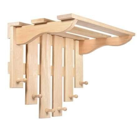 Полка с вешалкой 6 рожков 03580 в Слониме