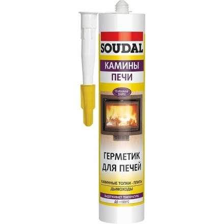Герметик для печей SOUDAL Calofer черный 280 мл жаростойкий в Слониме