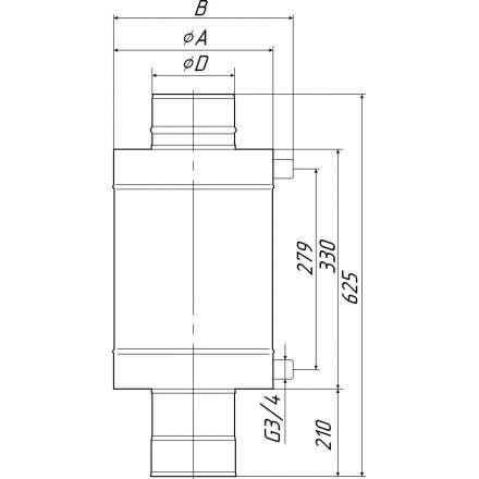 Теплообменник Термофор КОСТАКАН 8 л самоварного типа в Слониме