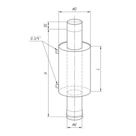 Бак Ferrum Комфорт для печи с водяным контуром 7 л в Слониме