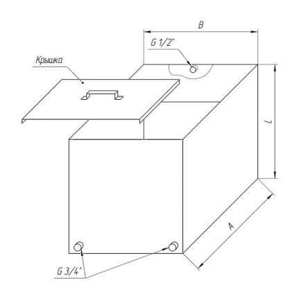 Бак Ferrum Комфорт для теплообменника 110 л в Слониме