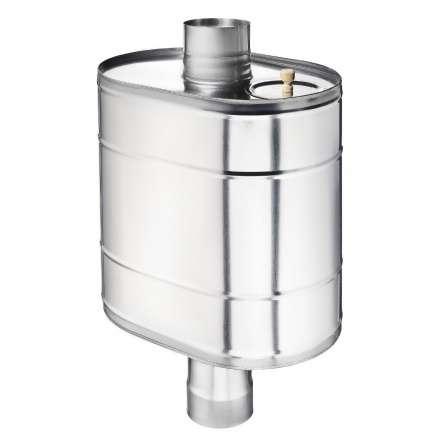 Бак на трубе для печи GS AISI 430-0,5 мм 60 л (штуцер 3/4