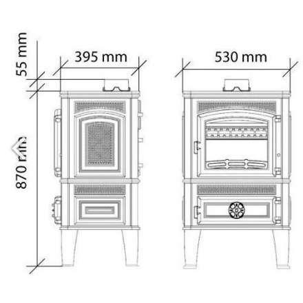 Чугунная печь Ferguss Magma Cook в Слониме