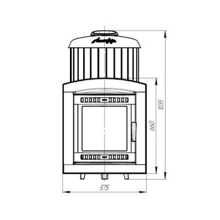 Печь банная ProMetall Атмосфера XL в ламелях Россо Леванто в Слониме