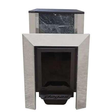 Печь банная Пегас 16 со стеклом в камне змеевик в Слониме