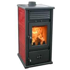 Купить Печь THERMO VESTA PLUS красная (с теплообменником) в Слониме в Слониме