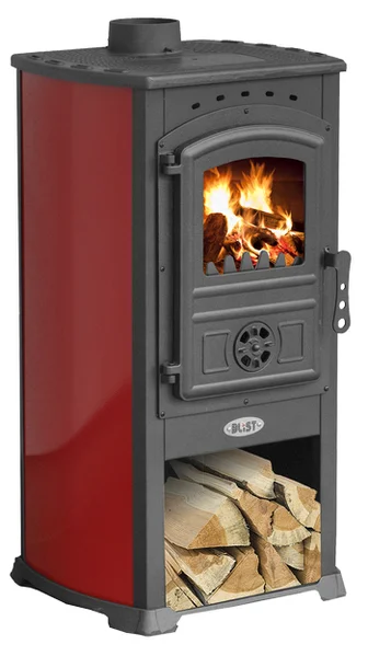 Печь-камин Blist Zar красная в Слониме