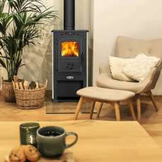 Печь-камин Blist Zar красная фото в Слониме