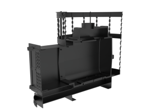 Чугунная банная печь Kennet Бастион 22 сетка витая в Слониме