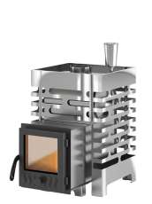 Печь для бани Везувий ASTON 12 INOX стекло купить в Слониме