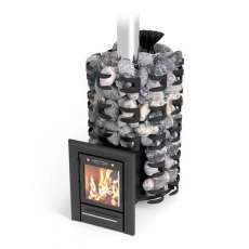 Печь для бани Семирамида Inox Люмина антрацит Амазонка бай фото в Слониме