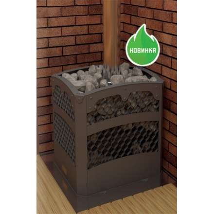 Печь для бани Теплодар БЫЛИНА-СЕТКА-12Ч Панорама (1.2) (без двери БЫЛИНА 16 обрамления) в Слониме