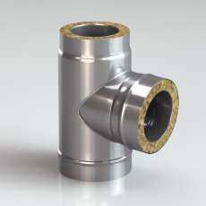 Сэндвич-тройник 90 из нерж. ст. 430/430-0,5/0,5 утеп. 50 мм купить в Слониме