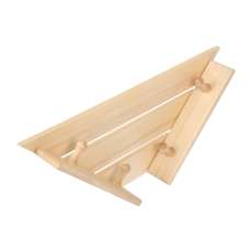 Полка-вешалка 4 крючка угловая,58*11*29 см купить в Слониме