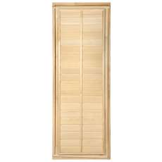 Дверь глухая с фольгой 1,9х0,7 м., липа Класс Б, коробка из липы Амазонка бай фото в Слониме